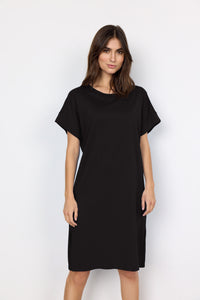 Derby Cotton Shirt Dress - Black