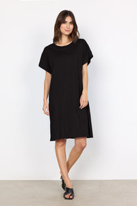 Derby Cotton Shirt Dress - Black