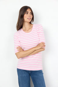 Kaiza Tee - Pink Stripe