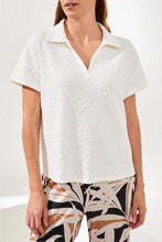 Load image into Gallery viewer, Collared Top - White
