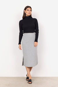 Dollie Ribbed Turtleneck Sweater - Black