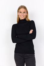 Load image into Gallery viewer, Dollie Ribbed Turtleneck Sweater - Black

