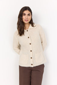 Torino Cardigan Sweater - Cream Melange