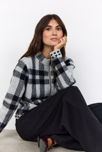 Load image into Gallery viewer, Vibsa Knit Sweater - Grey Plaid
