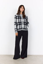 Load image into Gallery viewer, Vibsa Knit Sweater - Grey Plaid
