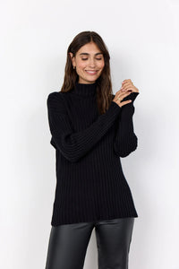 Kanita Roll Neck Sweater - Black