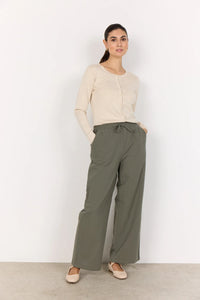 Cissie Cotton Pant - Dusty Green