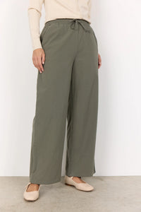 Cissie Cotton Pant - Dusty Green