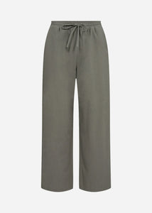 Cissie Cotton Pant - Dusty Green