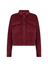 Load image into Gallery viewer, Bindi Cord Jacket - Bordeaux
