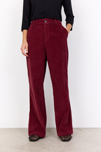 Bindi Cord Pant - Bordeaux