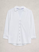 Load image into Gallery viewer, Annie Cotton Jersey Shirt - Brilliant White
