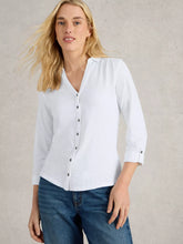 Load image into Gallery viewer, Annie Cotton Jersey Shirt - Brilliant White
