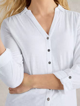Load image into Gallery viewer, Annie Cotton Jersey Shirt - Brilliant White
