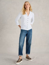 Load image into Gallery viewer, Annie Cotton Jersey Shirt - Brilliant White

