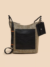 Load image into Gallery viewer, Fern Leather Crossbody - Black Print
