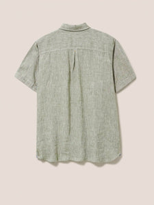 Pembroke Linen Short Sleeve Shirt - Khaki