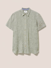 Load image into Gallery viewer, Pembroke Linen Short Sleeve Shirt - Khaki
