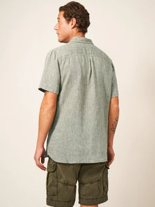 Pembroke Linen Short Sleeve Shirt - Khaki