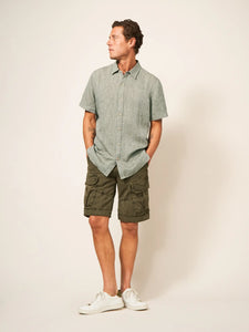 Pembroke Linen Short Sleeve Shirt - Khaki