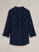 Load image into Gallery viewer, Sophie Organic Cotton Shirt - Navy

