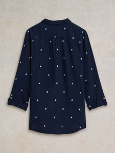 Sophie Organic Cotton Shirt - Navy
