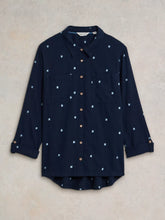 Load image into Gallery viewer, Sophie Organic Cotton Shirt - Navy
