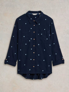 Sophie Organic Cotton Shirt - Navy