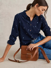 Load image into Gallery viewer, Sophie Organic Cotton Shirt - Navy
