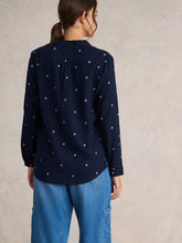 Load image into Gallery viewer, Sophie Organic Cotton Shirt - Navy
