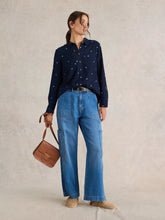 Load image into Gallery viewer, Sophie Organic Cotton Shirt - Navy
