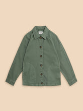 Load image into Gallery viewer, Eden Denim Relaxed Jacket - Khaki
