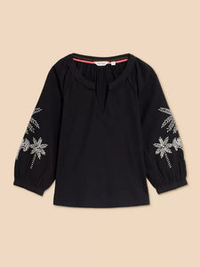 Millie Mix Embroidered Top