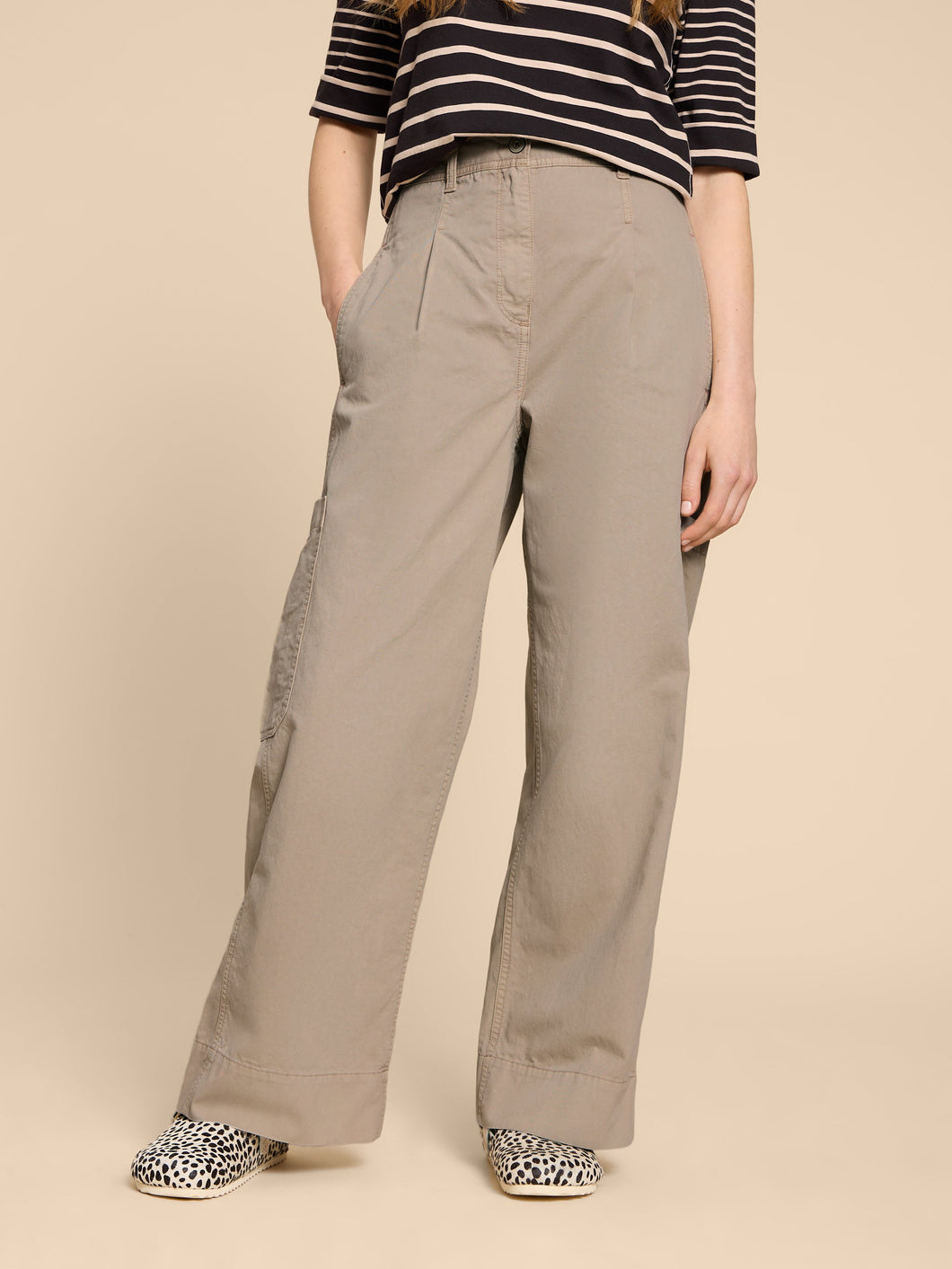 Carlie Wide Leg Cargo Trouser