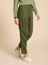 Load image into Gallery viewer, Rowena Linen Trouser - Dark Green
