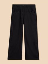 Load image into Gallery viewer, Harper Linen Blend Trouser - Black
