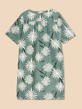 Load image into Gallery viewer, June Linen Shift Dress - Green Print
