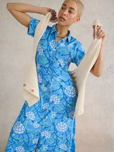 Load image into Gallery viewer, Rua Shirt Dress - Blue Print
