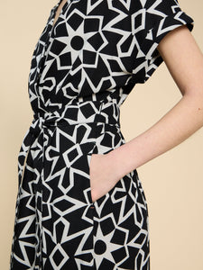 Sophie Linen Blend Wrap Dress