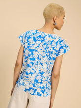 Load image into Gallery viewer, Rae Cotton Top - Blue Print

