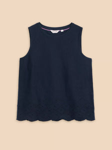 Silvia Cut Out Top - Navy