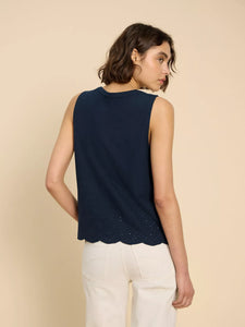 Silvia Cut Out Top - Navy