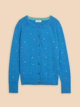 Load image into Gallery viewer, Lulu Embroidered Cardigan - Blue
