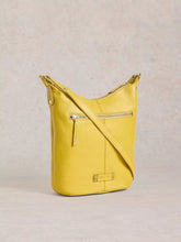 Load image into Gallery viewer, Fern Leather Crossbody - Chartreuse
