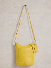 Load image into Gallery viewer, Fern Leather Crossbody - Chartreuse
