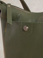 Load image into Gallery viewer, Mini Fern Leather Crossbody - Khaki
