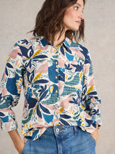 Load image into Gallery viewer, Sophie Organic Cotton Shirt - Ivory Print
