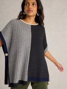 Ash Knitted Poncho