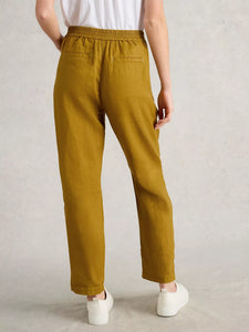 Rowena Linen Trouser - Chartreuse