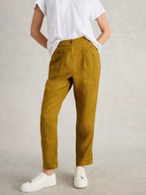 Load image into Gallery viewer, Rowena Linen Trouser - Chartreuse
